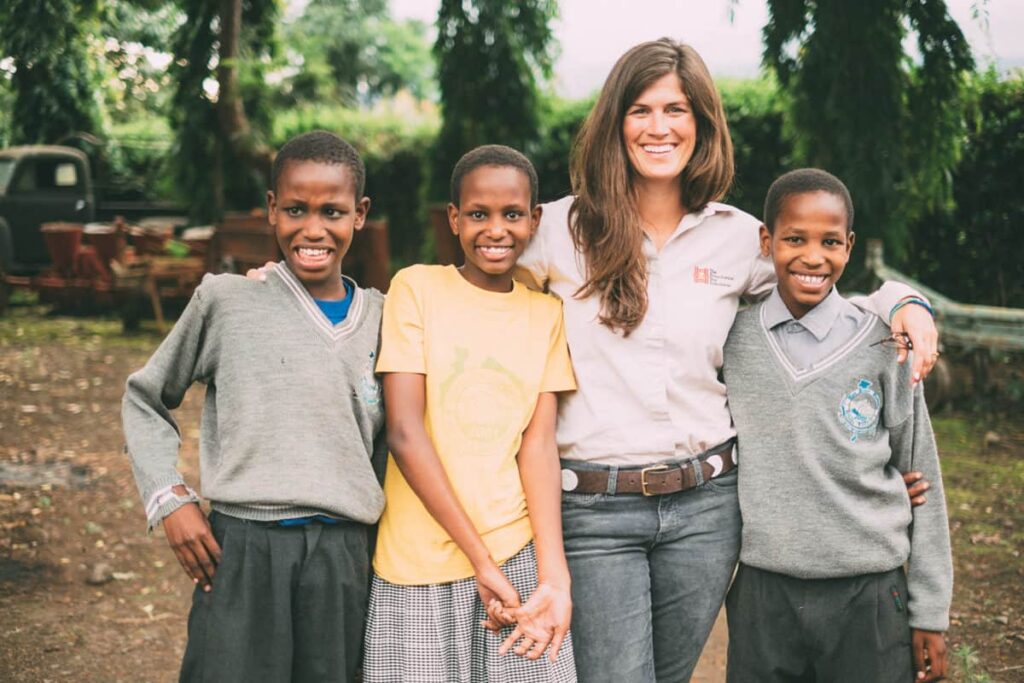 Meghann Gunderman with Triplets